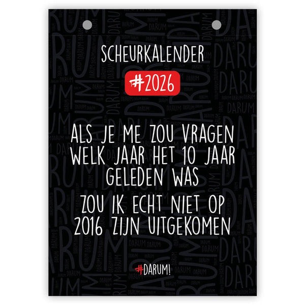 #DARUM! - Scheurkalender 2026