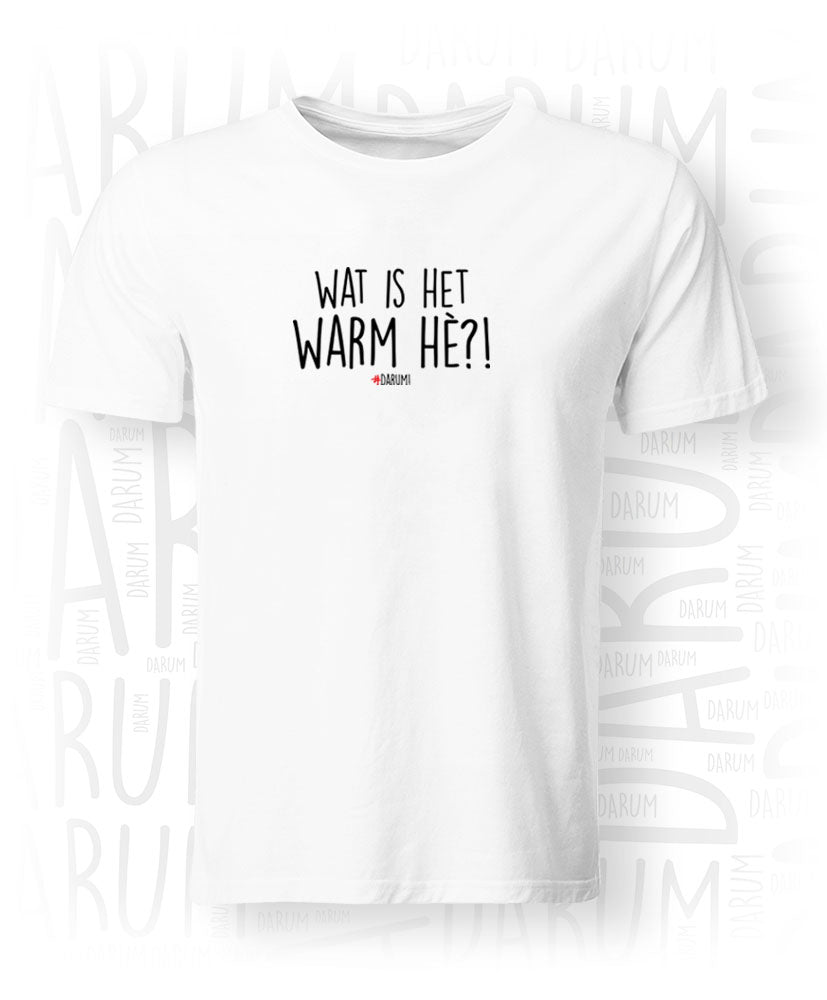 Warm hè?! - Heren T-shirt